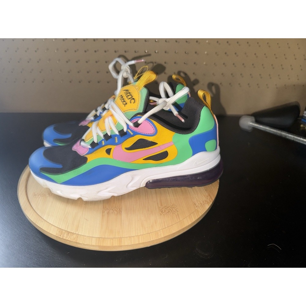 Nike Multicolor Athletic Sneakers - Blue Green Yellow Pink Black
